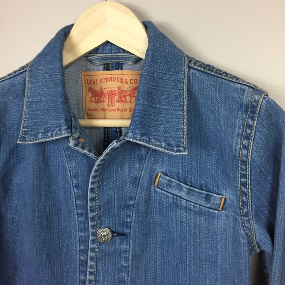 Levi’s Strauss Denim Blue Jean Blazer / Jacket - Picture 3 of 8